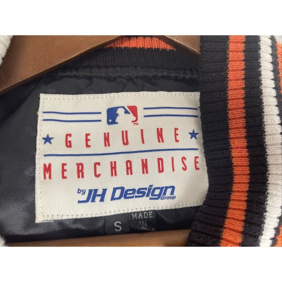 VTG 90s Baltimore Orioles Satin Bomber Varsity Jacket Mens Small Black MLB - Picture 10 of 16